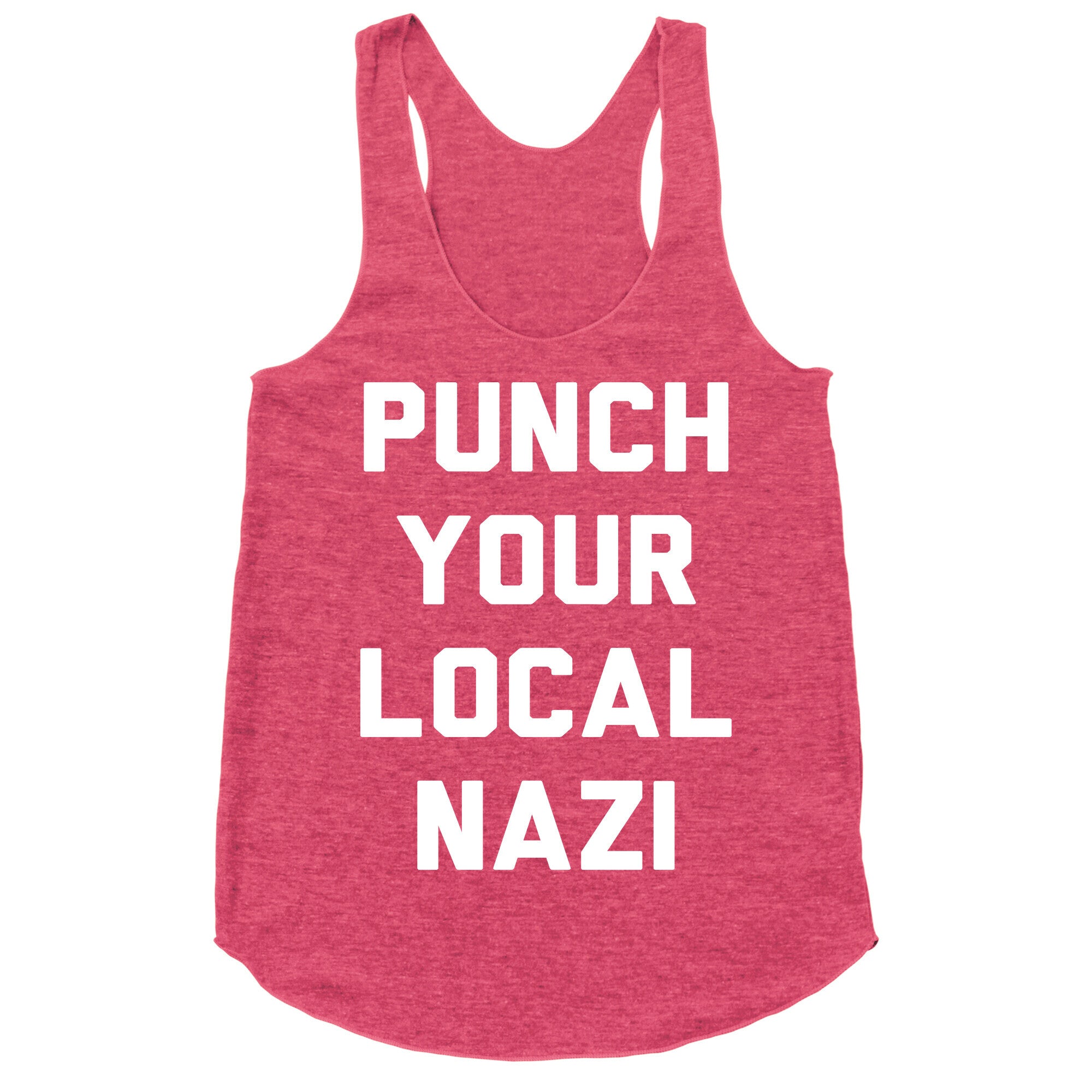 Punch Your Local Nazi Racerback Tank
